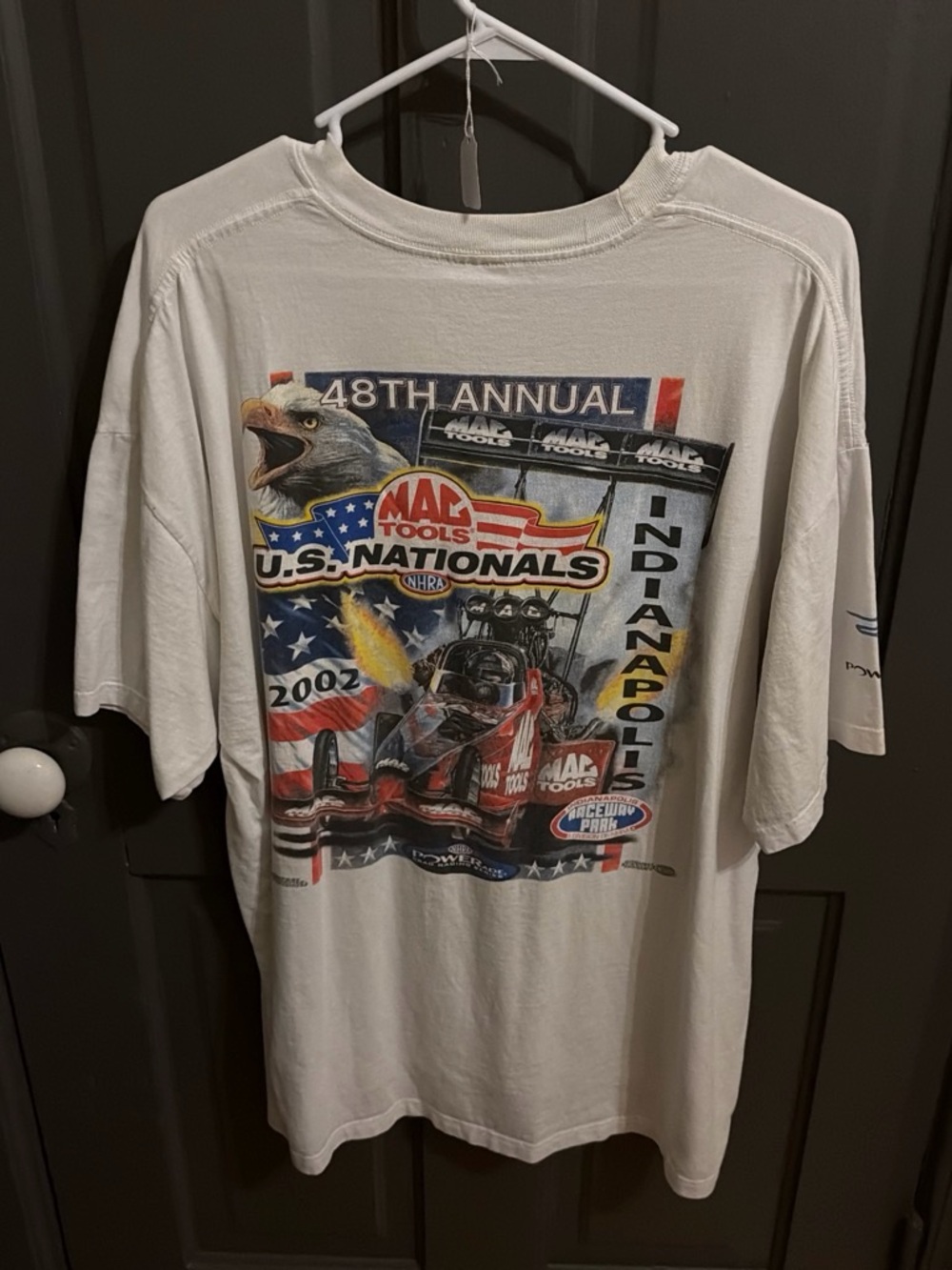 Mac Tools U.S. Nationals 2002 White Graphic T-Shirt
